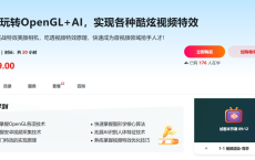 慕课网-系统玩转OpenGL+AI，实现各种酷炫视频特效【完结】[免费在线观看][免费下载][网盘资源][知识教程]